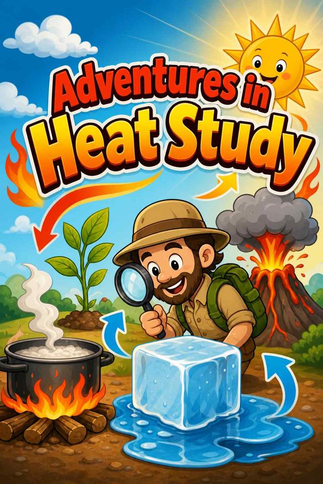 Front cover of Adventures in Heat Study by Kidlet
