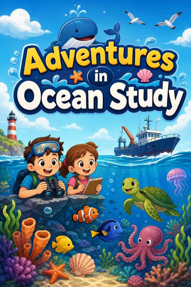 Front cover of Adventures in Ocean Study by Kidlet