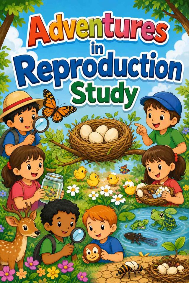 Front cover of Adventures in Reproduction Study by Kidlet