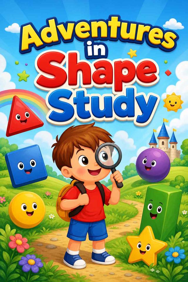 Front cover of Adventures in Shape Study by Kidlet