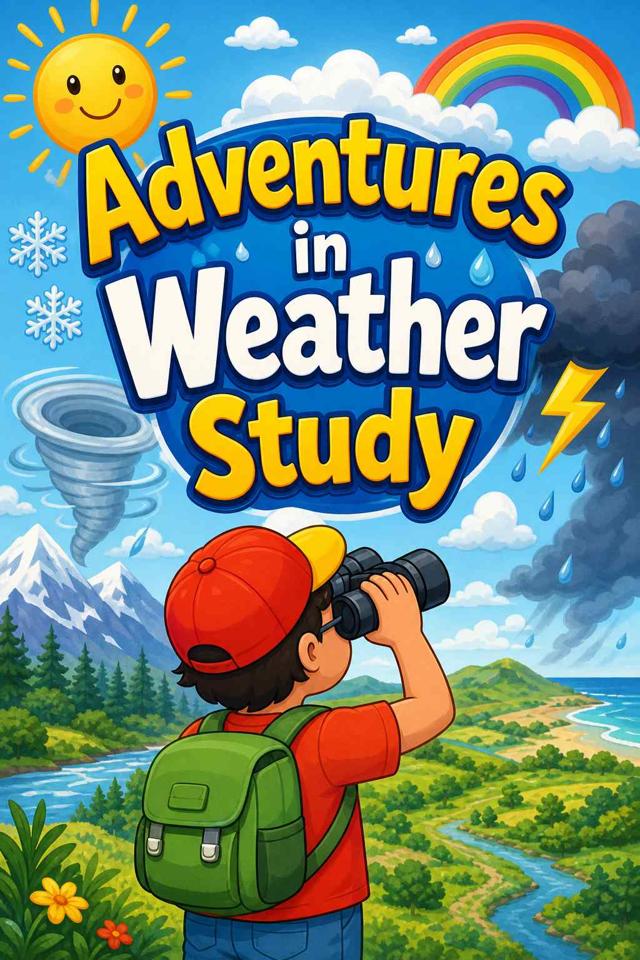 Front cover of Adventures in Weather Study by Kidlet