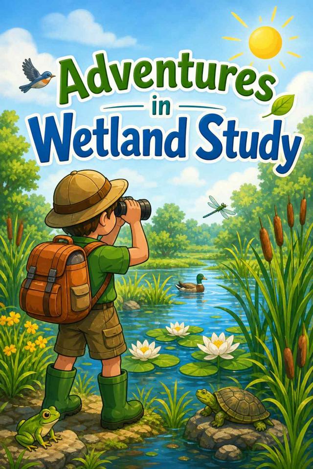 Front cover of Adventures in Wetland Study by Kidlet