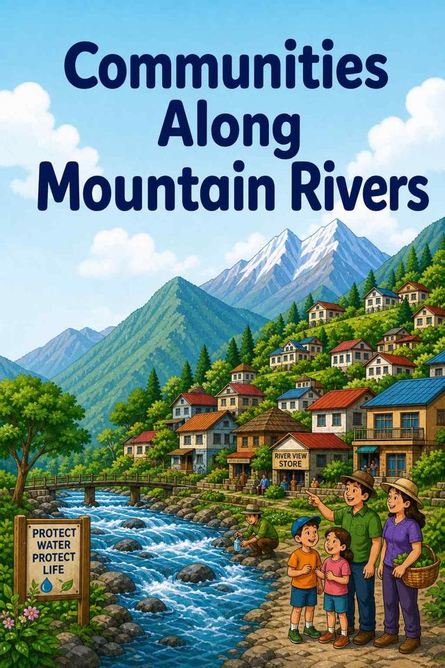 Front cover of Communities Along Mountain Rivers by Kidlet