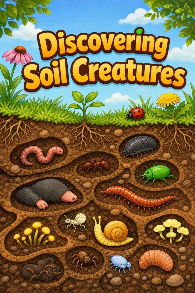 Front cover of Discovering Soil Creatures by Kidlet