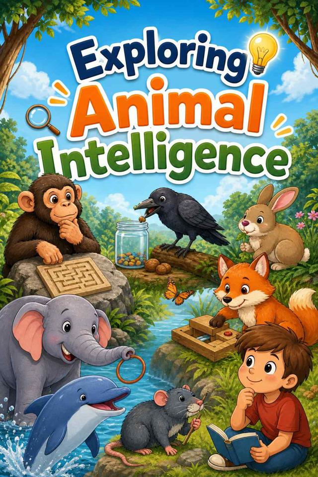 Front cover of Exploring Animal Intelligence by Kidlet