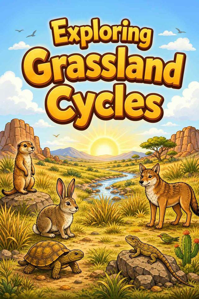 Front cover of Exploring Grassland Cycles by Kidlet