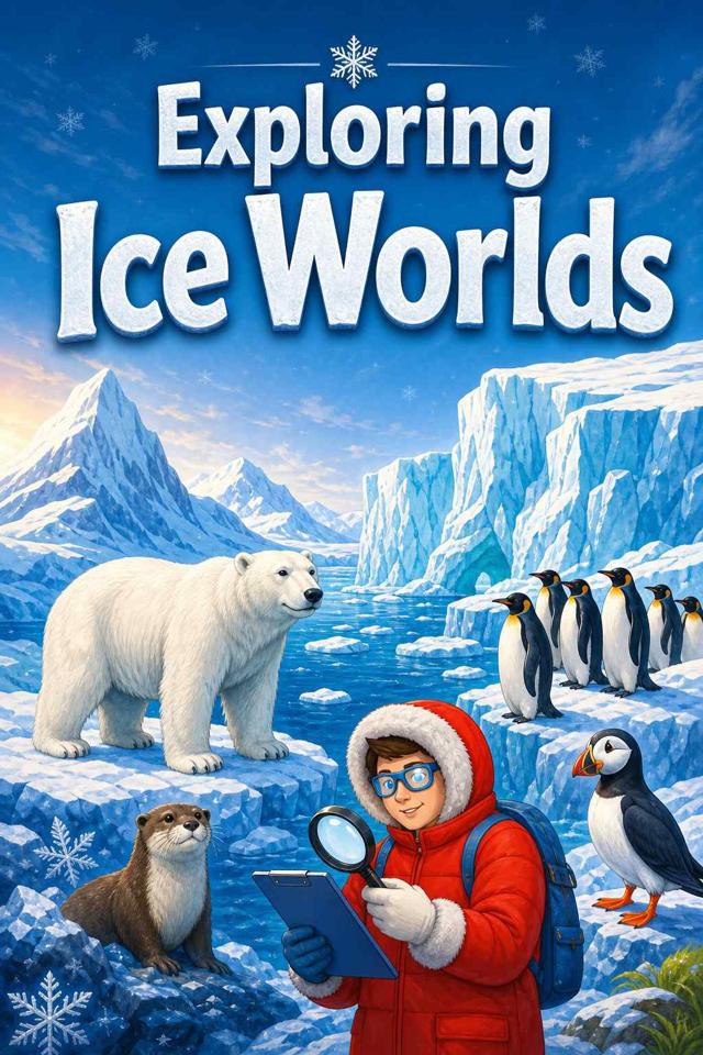 Front cover of Exploring Ice Worlds by Kidlet