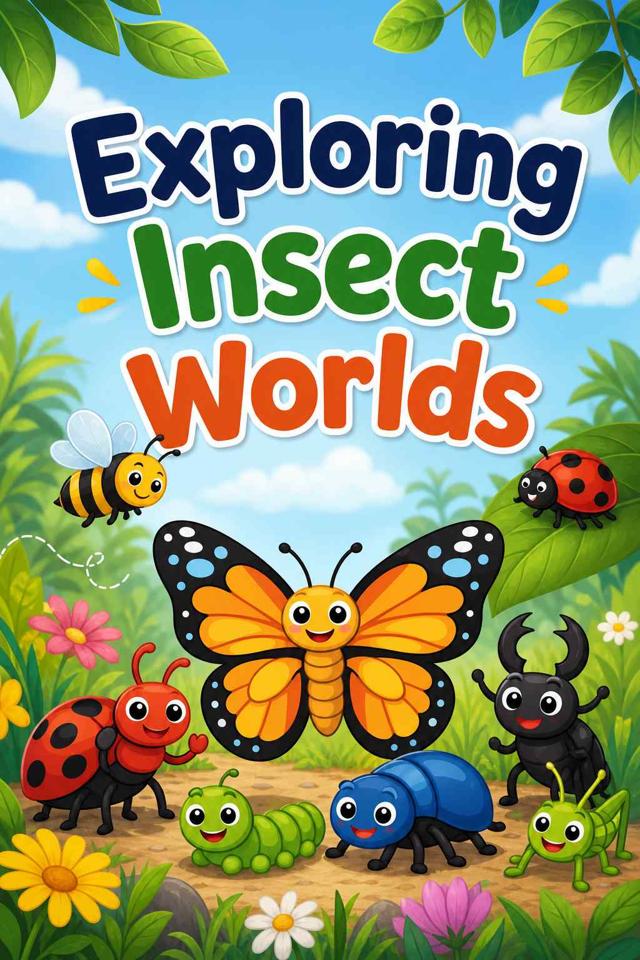Front cover of Exploring Insect Worlds by Kidlet