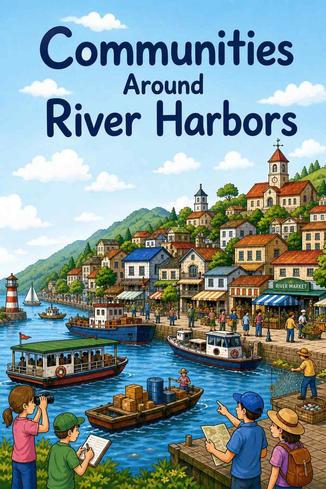 Front cover of Communities Around River Harbors by Kidlet