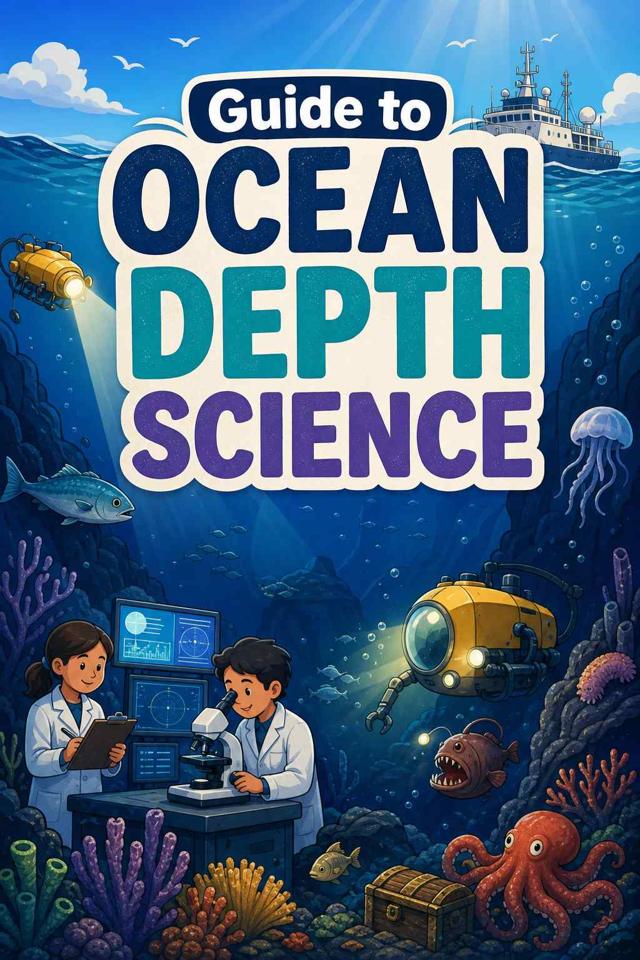 Front cover of Guide to Ocean Depth Science by Kidlet