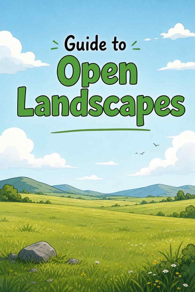 Front cover of Guide to Open Landscapes by Kidlet