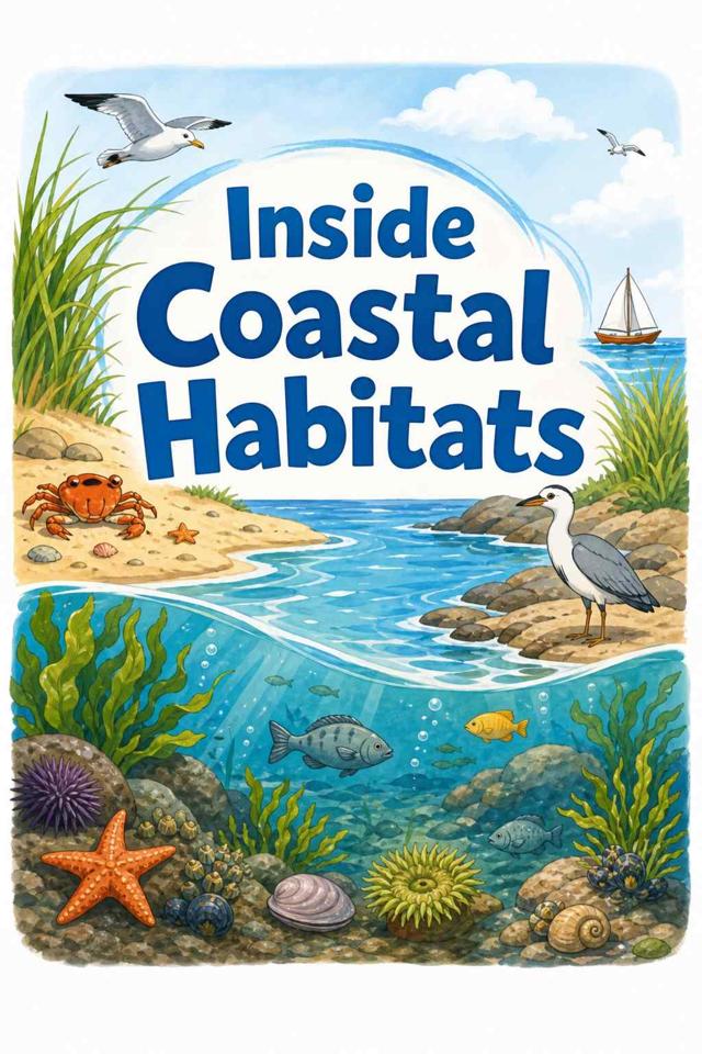 Front cover of Inside Coastal Habitats by Kidlet
