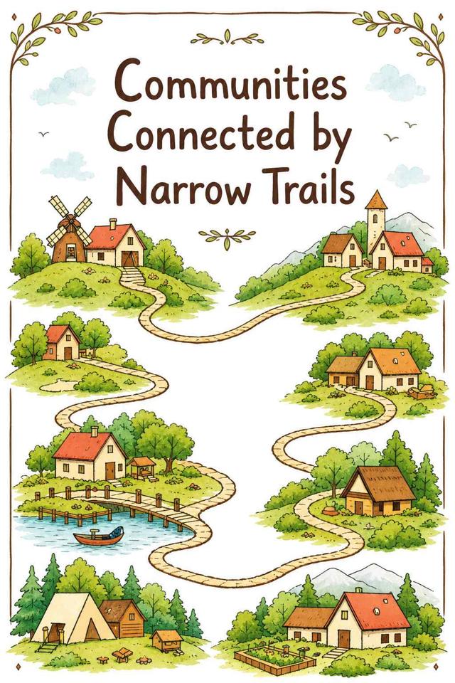Front cover of Communities Connected by Narrow Trails by Kidlet