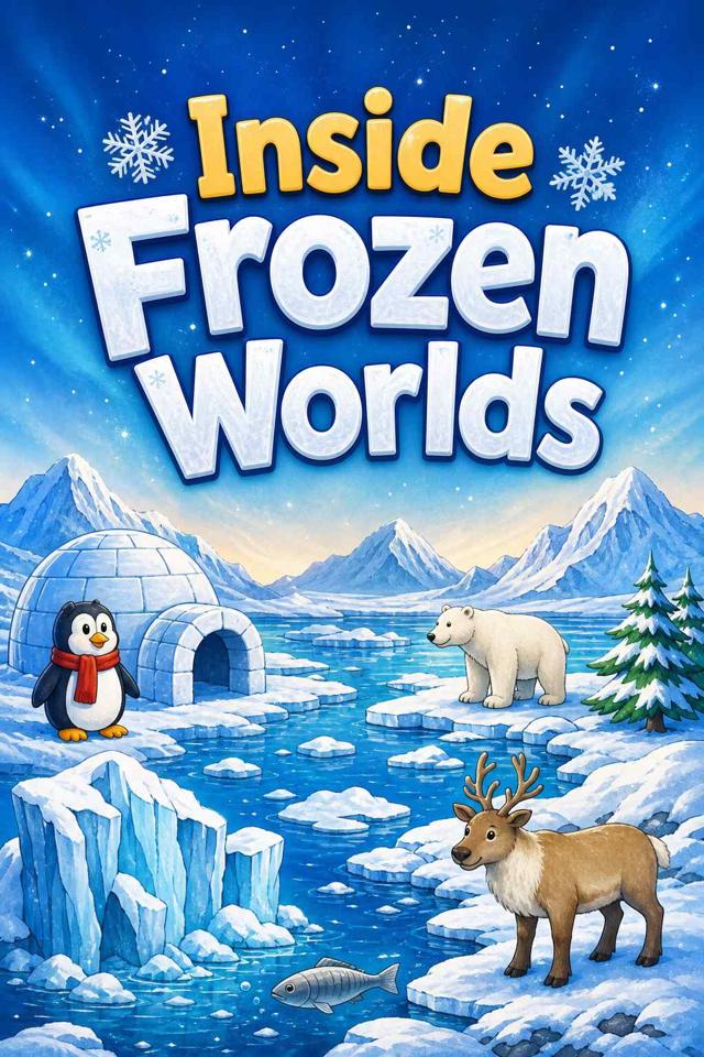 Front cover of Inside Frozen Worlds by Kidlet