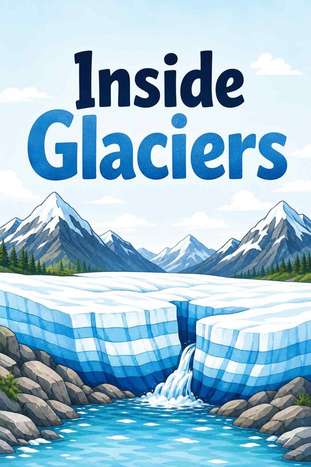 Front cover of Inside Glaciers by Kidlet