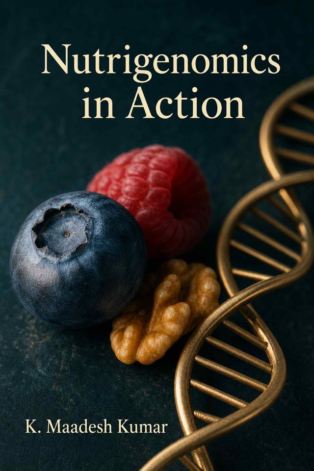 Front cover of Nutrigenomics in Action by K. Maadesh Kumar