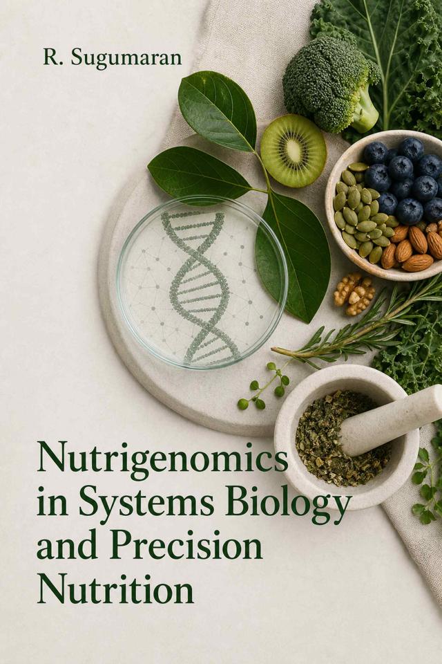 Front cover of Nutrigenomics in Systems Biology and Precision Nutrition by R. Sugumaran