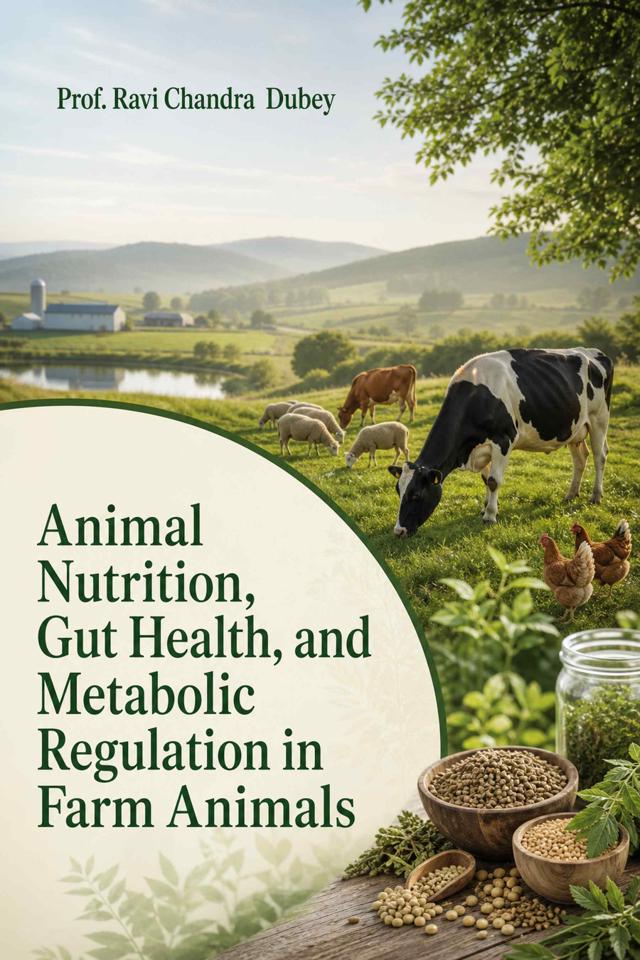 Front cover of Animal Nutrition, Gut Health, and Metabolic Regulation in Farm Animals by Prof. Ravi Chandra Dubey