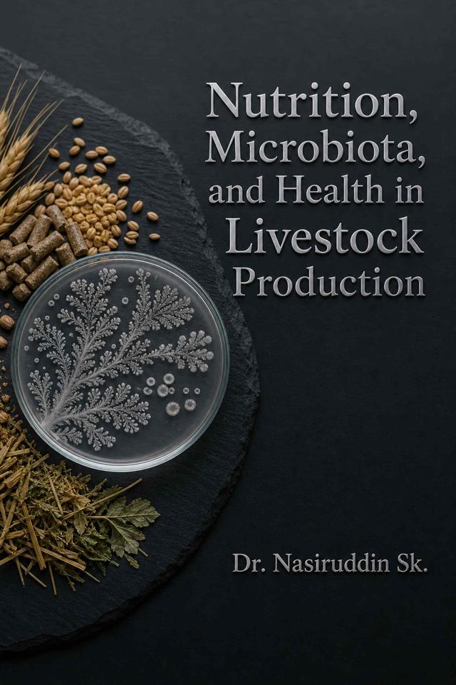 Front cover of Nutrition, Microbiota, and Health in Livestock Production by Dr. Nasiruddin Sk
