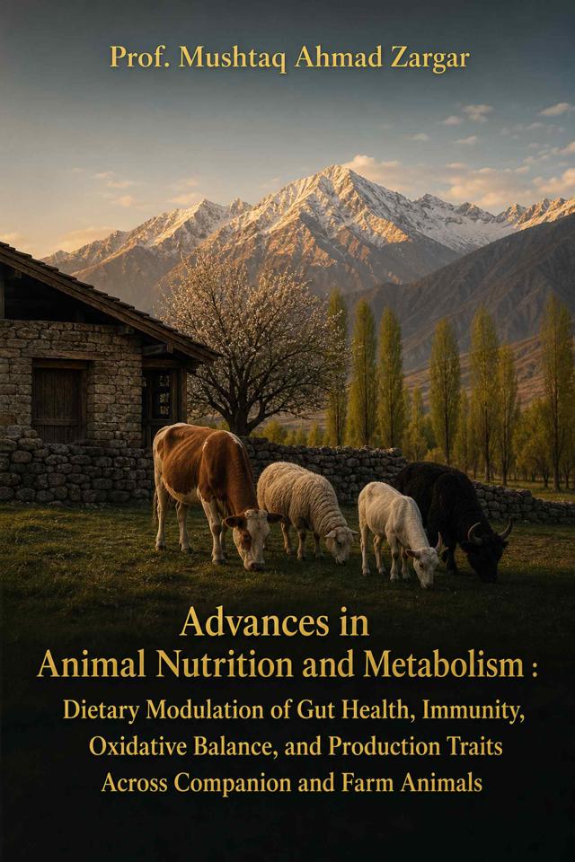 Front cover of Advances in Animal Nutrition and Metabolism: Dietary Modulation of Gut Health, Immunity, Oxidative Balance, and Production Traits Across Companion and Farm Animals by Prof. Mushtaq Ahmad Zargar