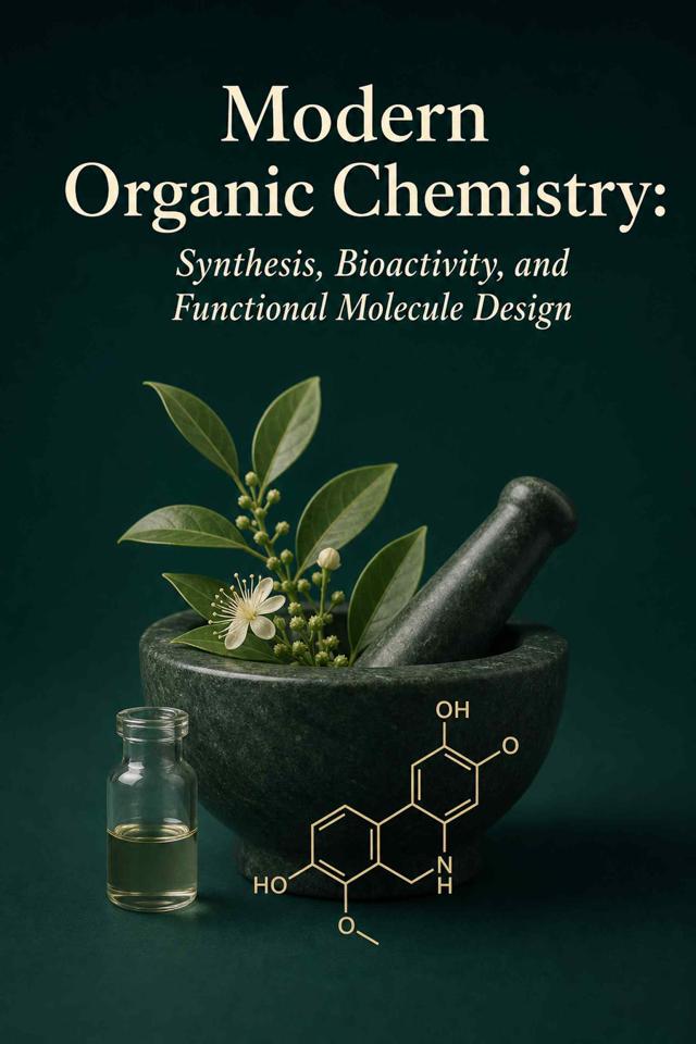Front cover of Modern Organic Chemistry: Synthesis, Bioactivity, and Functional Molecule Design by Prof. Nasira Sultana