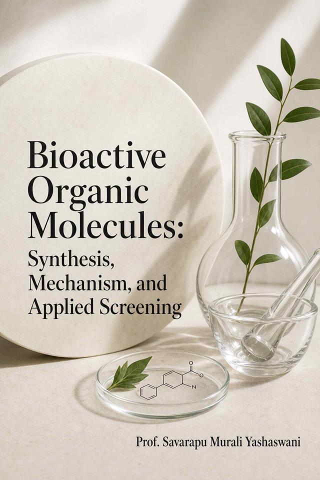 Front cover of Bioactive Organic Molecules: Synthesis, Mechanism, and Applied Screening by Prof. Savarapu Murali Yashaswani
