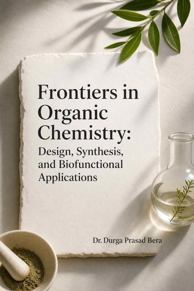 Front cover of Frontiers in Organic Chemistry: Design, Synthesis, and Biofunctional Applications by Dr. Durga Prasad Bera