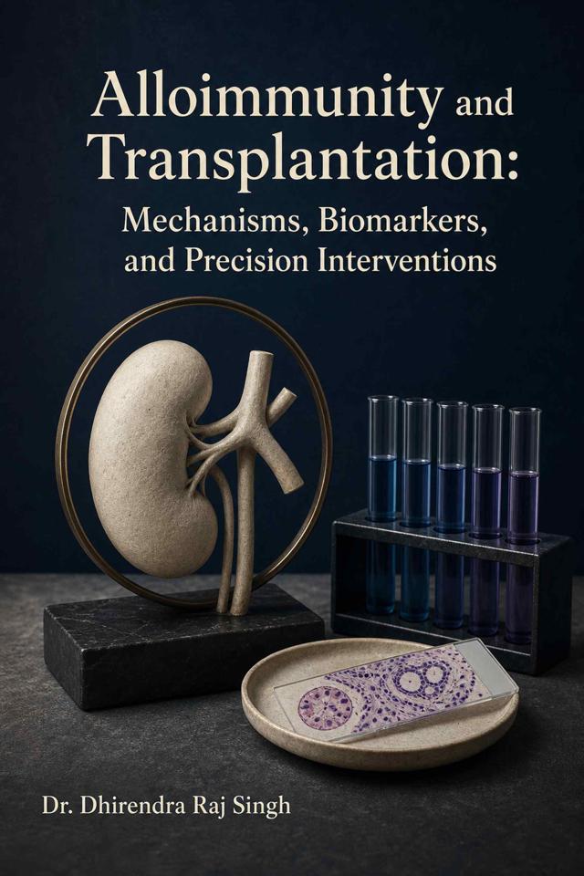 Front cover of Alloimmunity and Transplantation: Mechanisms, Biomarkers, and Precision Interventions by Dr. Dhirendra Raj Singh