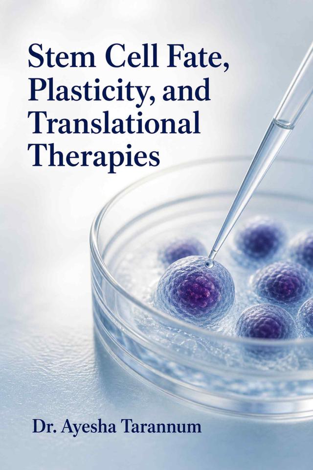 Front cover of Stem Cell Fate, Plasticity, and Translational Therapies by Dr. Ayesha Tarannum