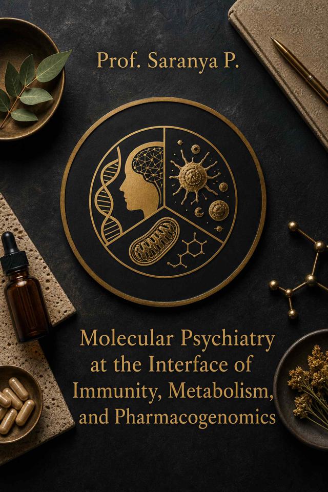 Front cover of Molecular Psychiatry at the Interface of Immunity, Metabolism, and Pharmacogenomics by Prof. Saranya P.