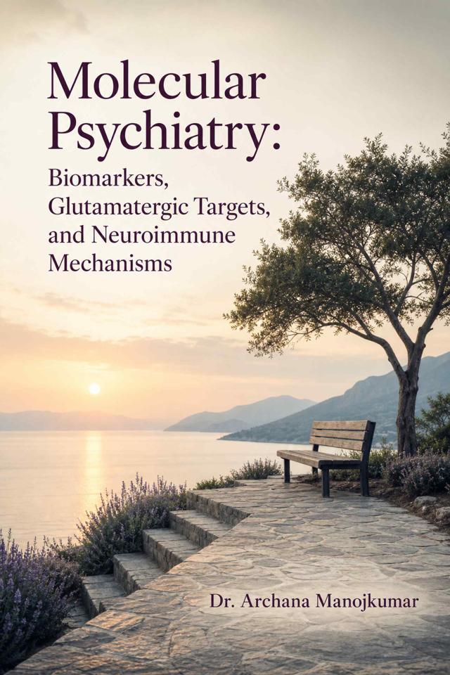 Front cover of Molecular Psychiatry: Biomarkers, Glutamatergic Targets, and Neuroimmune Mechanisms by Dr. Archana Manojkumar