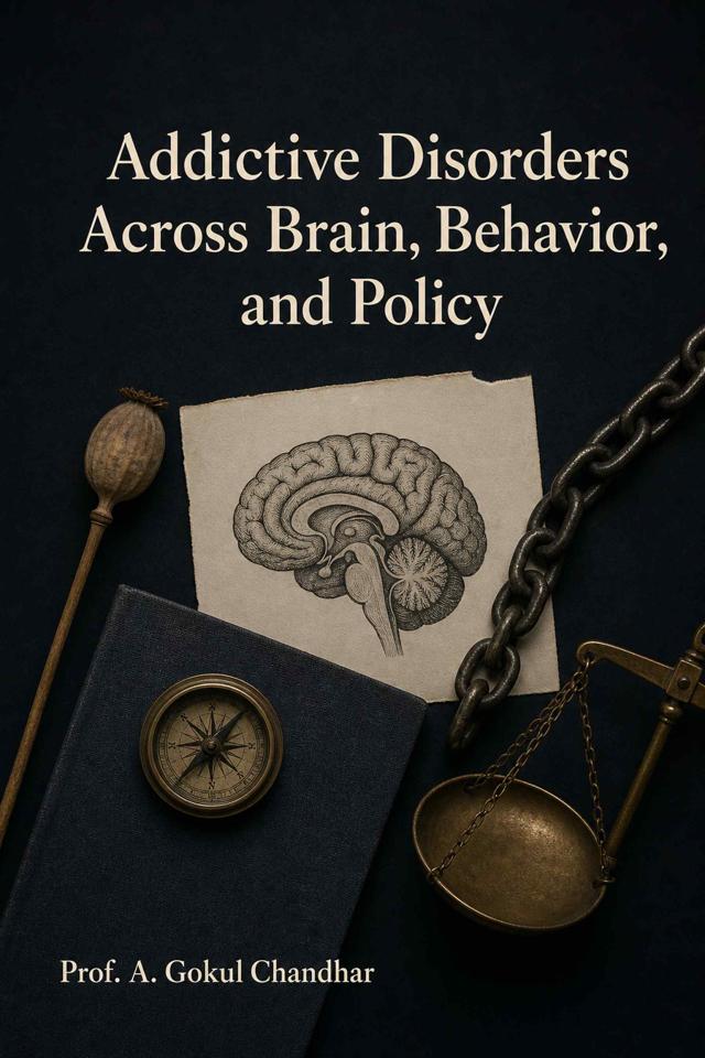 Front cover of Addictive Disorders Across Brain, Behavior, and Policy: Neurocognitive Mechanisms, Stress, Relapse, and the Social Debate on Cannabis and Gambling by Prof. A. Gokul Chandhar