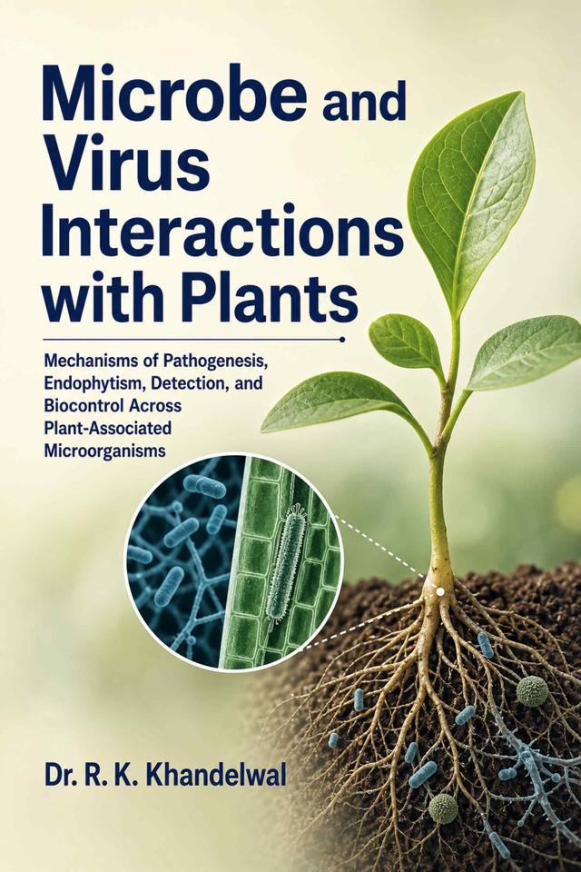 Front cover of Microbe and Virus Interactions with Plants: Mechanisms of Pathogenesis, Endophytism, Detection, and Biocontrol Across Plant-Associated Microorganisms by Dr. R. K. Khandelwal