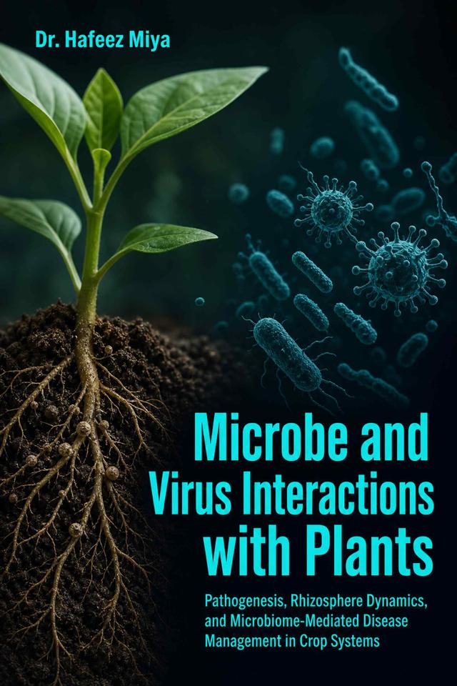 Front cover of Microbe and Virus Interactions with Plants: Pathogenesis, Rhizosphere Dynamics, and Microbiome-Mediated Disease Management in Crop Systems by Dr. Hafeez Miya