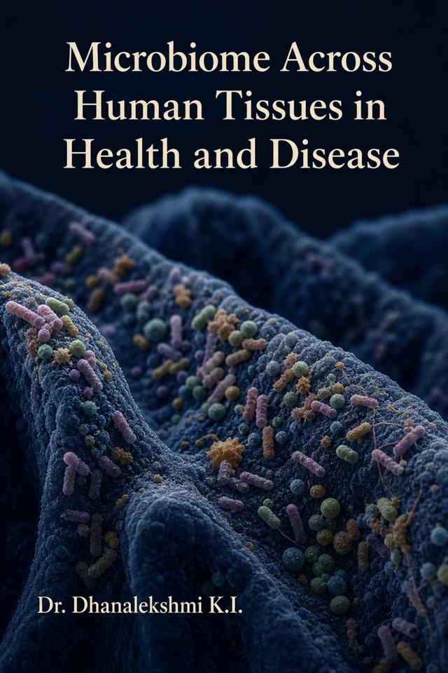 Front cover of Microbiome Across Human Tissues in Health and Disease: From diagnostic biomarkers and inflammatory pathways to site-specific microbial ecology in blood, vessels, oral, renal, and reproductive systems by Dr. Dhanalekshmi K.I