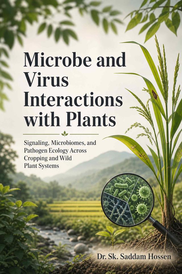 Front cover of Microbe and Virus Interactions with Plants: Signaling, Microbiomes, and Pathogen Ecology Across Cropping and Wild Plant Systems by Dr. Sk. Saddam Hossen