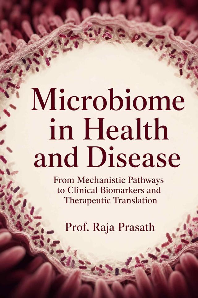 Front cover of Microbiome in Health and Disease: From Mechanistic Pathways to Clinical Biomarkers and Therapeutic Translation by Prof. Raja Prasath