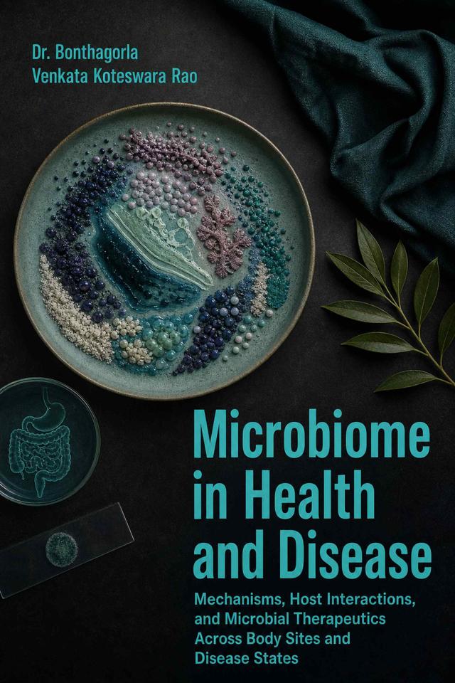 Front cover of Microbiome in Health and Disease: Mechanisms, Host Interactions, and Microbial Therapeutics Across Body Sites and Disease States by Dr. Bonthagorla Venkata Koteswara Rao