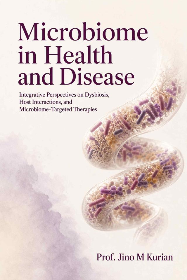 Front cover of Microbiome in Health and Disease: Integrative Perspectives on Dysbiosis, Host Interactions, and Microbiome-Targeted Therapies by Prof. Jino M Kurian