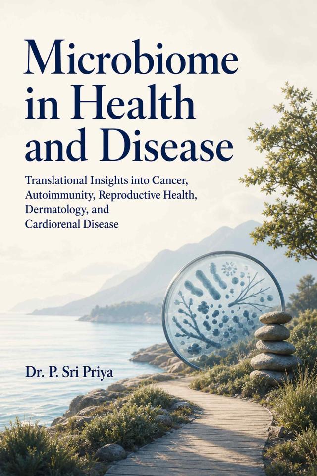 Front cover of Microbiome in Health and Disease: Translational Insights into Cancer, Autoimmunity, Reproductive Health, Dermatology, and Cardiorenal Disease by Dr. P. Sri Priya