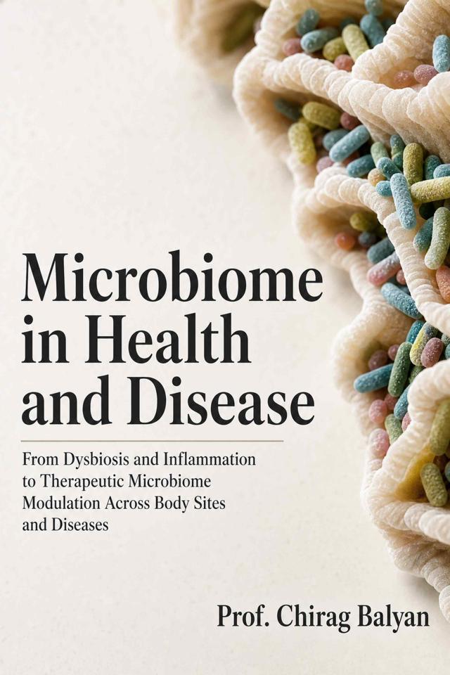 Front cover of Microbiome in Health and Disease: From Dysbiosis and Inflammation to Therapeutic Microbiome Modulation Across Body Sites and Diseases by Prof. Chirag Balyan