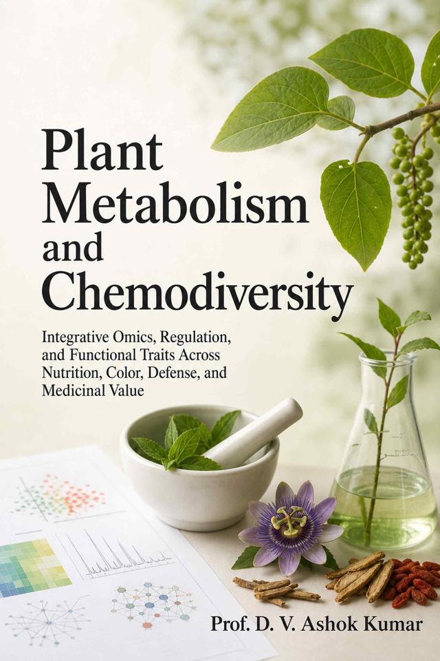 Front cover of Plant Metabolism and Chemodiversity: Integrative Omics, Regulation, and Functional Traits Across Nutrition, Color, Defense, and Medicinal Value by Prof. D. V. Ashok Kumar