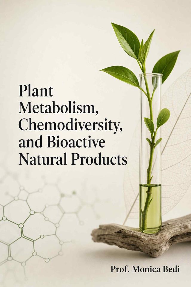 Front cover of Plant Metabolism, Chemodiversity, and Bioactive Natural Products: Analytical, ecological, and applied perspectives on plant secondary metabolites, aroma chemistry, and functional efficacy by Prof. Monica Bedi