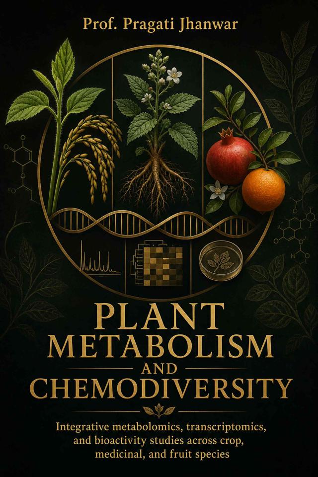 Front cover of Plant Metabolism and Chemodiversity: Integrative metabolomics, transcriptomics, and bioactivity studies across crop, medicinal, and fruit species by Prof. Pragati Jhanwar