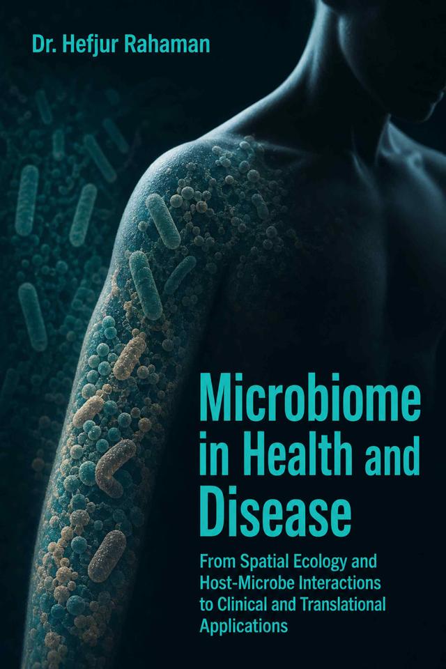 Front cover of Microbiome in Health and Disease: From Spatial Ecology and Host-Microbe Interactions to Clinical and Translational Applications by Dr. Hefjur Rahaman