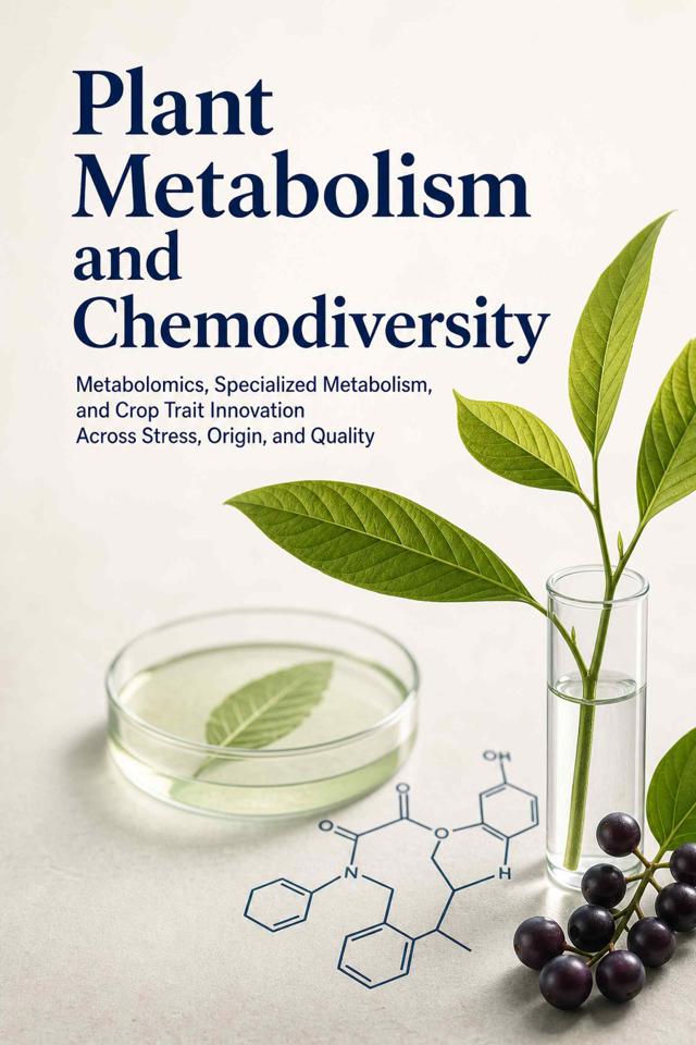 Front cover of Plant Metabolism and Chemodiversity: Metabolomics, Specialized Metabolism, and Crop Trait Innovation Across Stress, Origin, and Quality by Prof. Vasavi C.