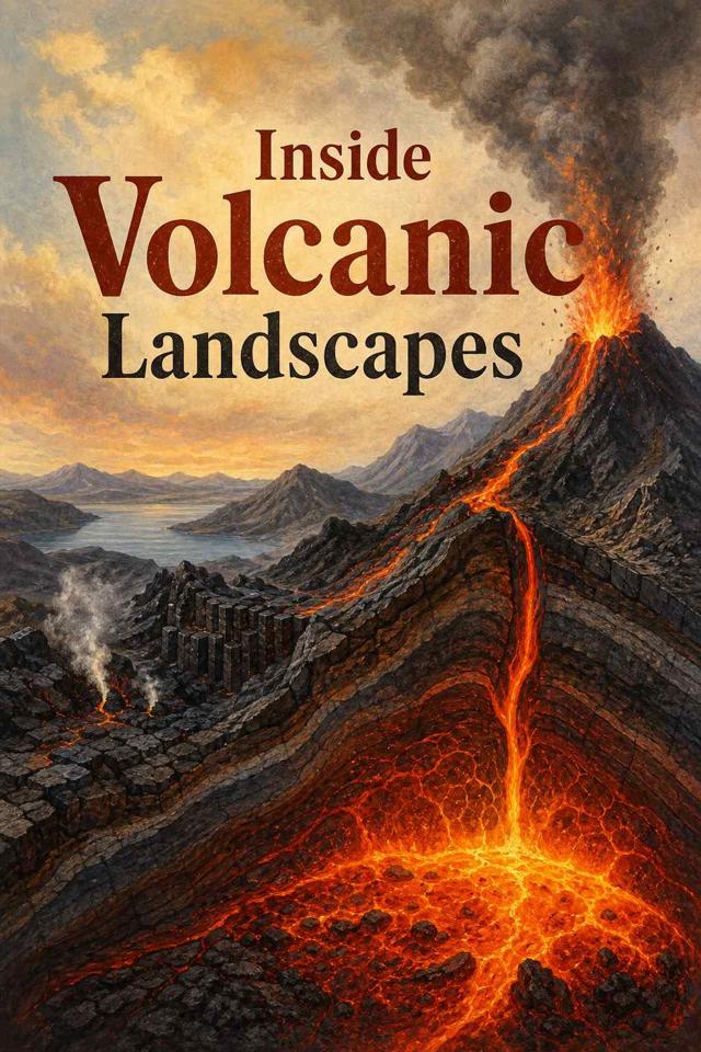 Front cover of Inside Volcanic Landscapes by Kidlet