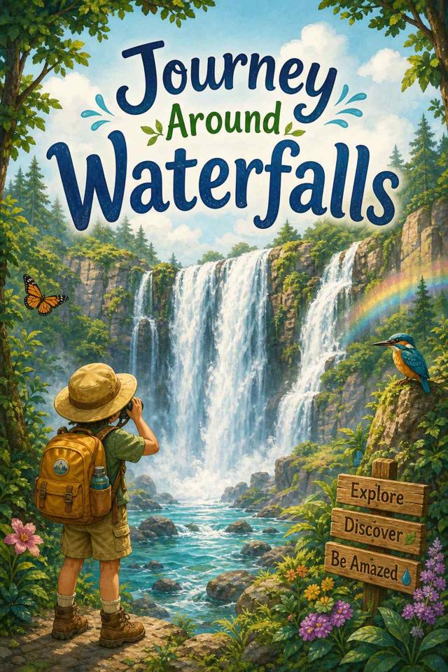 Front cover of Journey Around Waterfalls by Kidlet