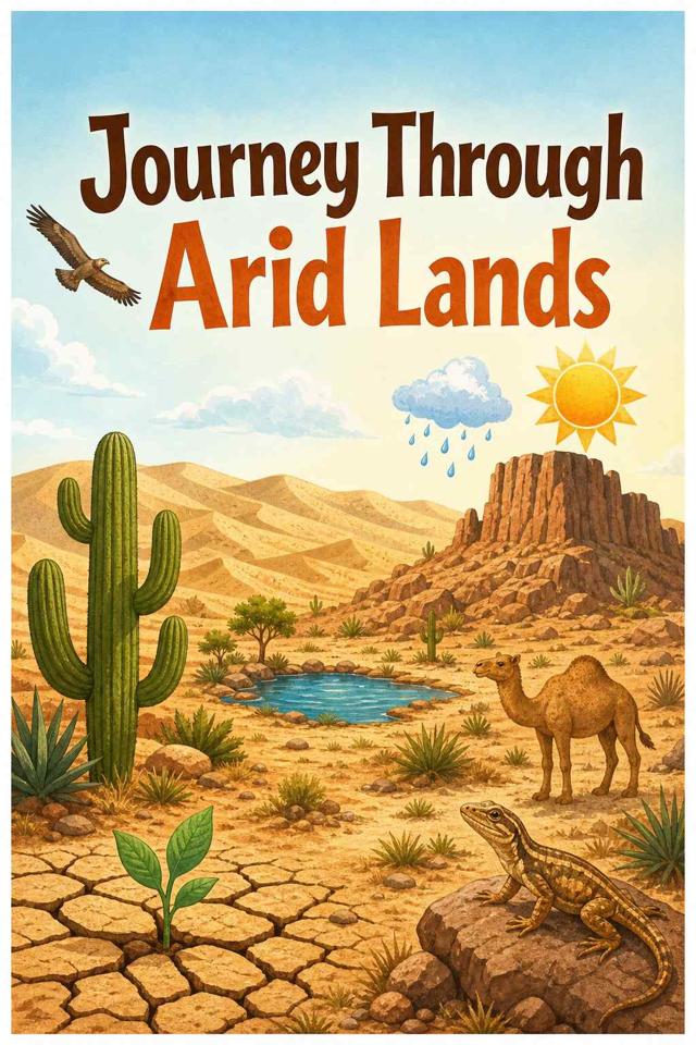 Front cover of Journey Through Arid Lands by Kidlet